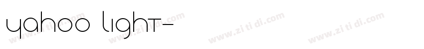 yahoo light字体转换